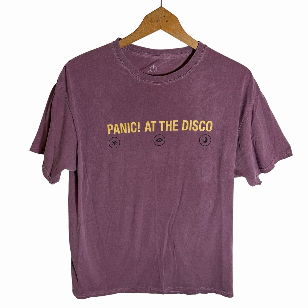 Panic! At The Disco Graphic T Shirt Purple Double Sided Adult Large